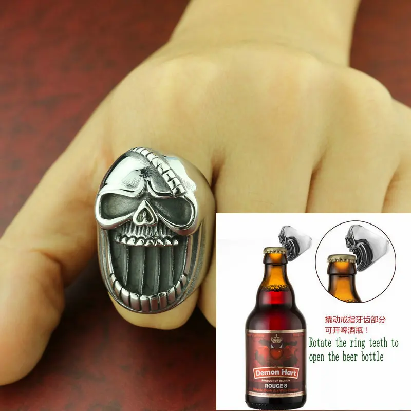 Multifunctional stainless steel colorful ring wine bottle opener beer wedding party jewelry | Украшения и аксессуары