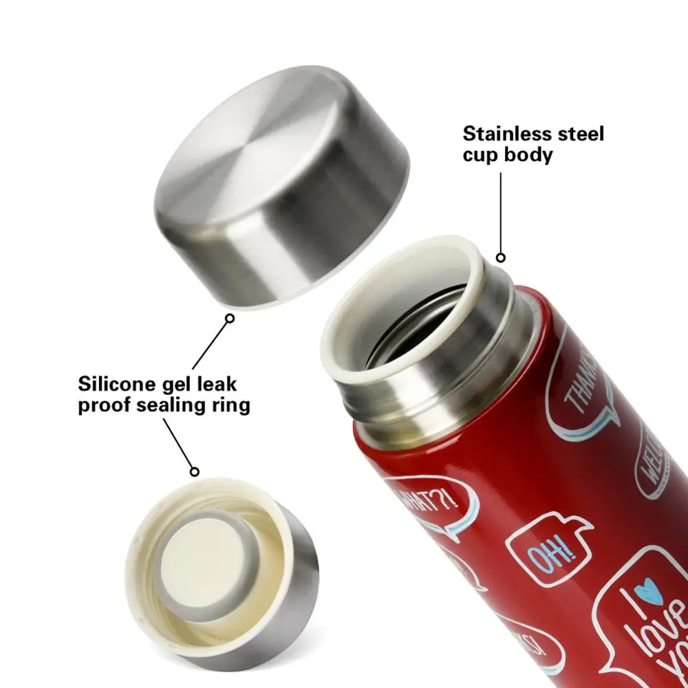 Вакуумная бутылка FISSMAN 300 мл с двойными стенками термос из нержавеющей стали для