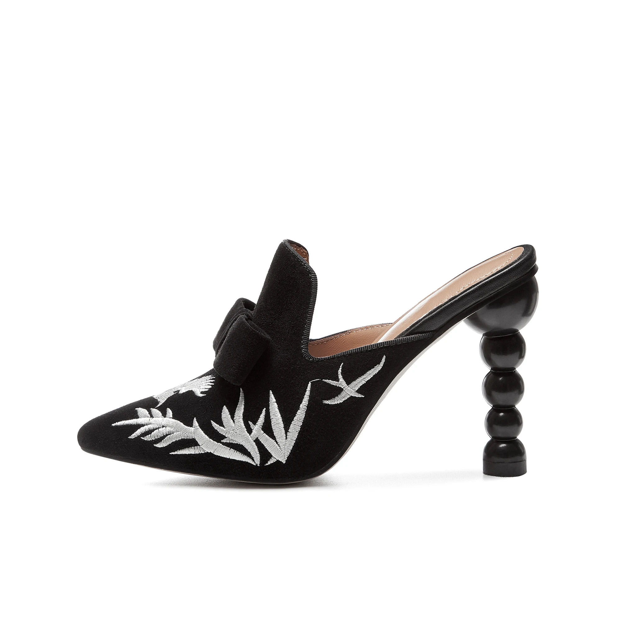 Новинка Сезон лето Большие размеры 43 Пикантные босоножки на высоком каблуке с