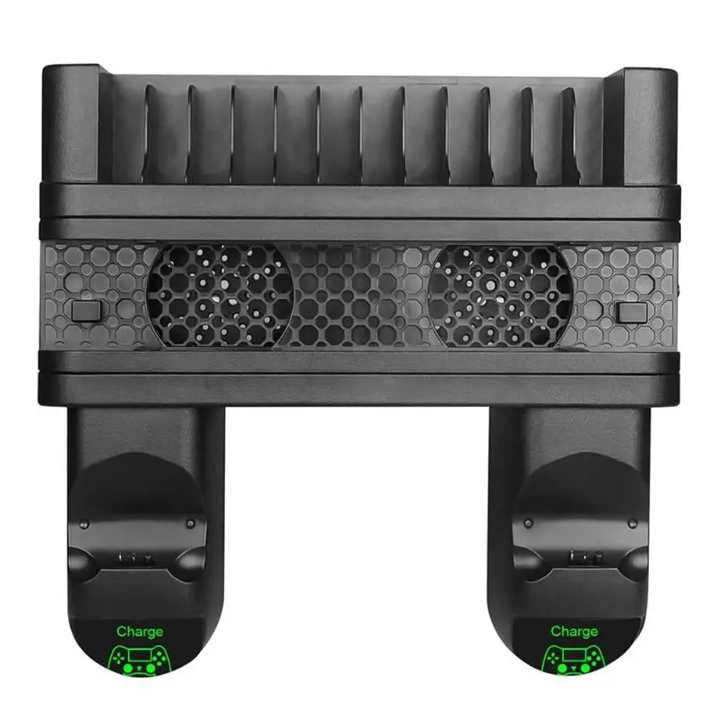 Для PS4/PS4 Slim/PS4 Pro двойной контроллер зарядное устройство с охлаждающим