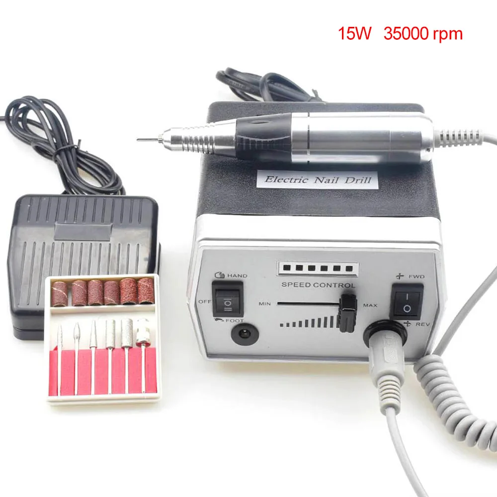 15W 35000RPM Электрическая дрель для ногтей, машинка для маникюра, 32 Вт, 35000 об/мин, Машинка для педикюра, оборудование для сверления, инструменты для маникюра, дрель для ногтей willson - Цвет: 15W 35000RPM
