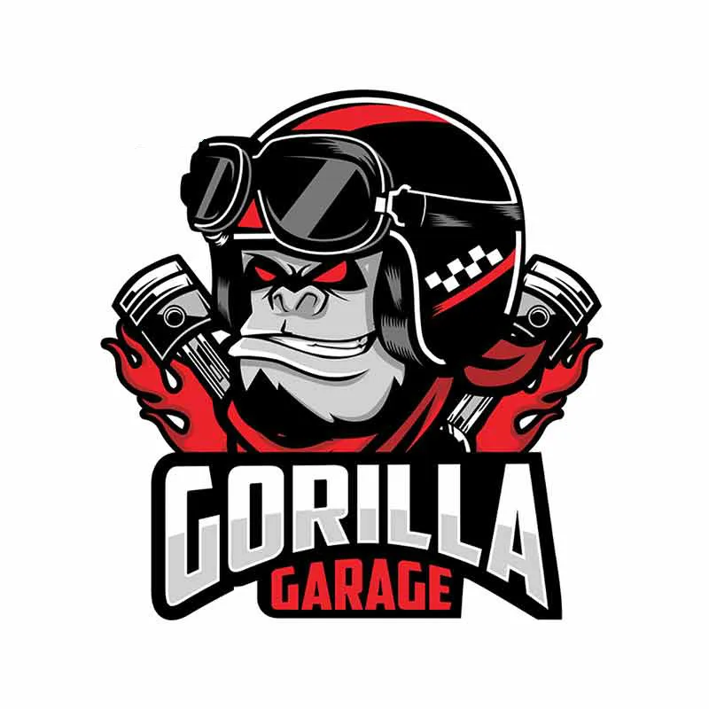 

GORILLA Car Stickers Decor Motorcycle Decals Decorative Accessories Creative Sunscreen High Quality KK Vinyl Cover Scratches PVC