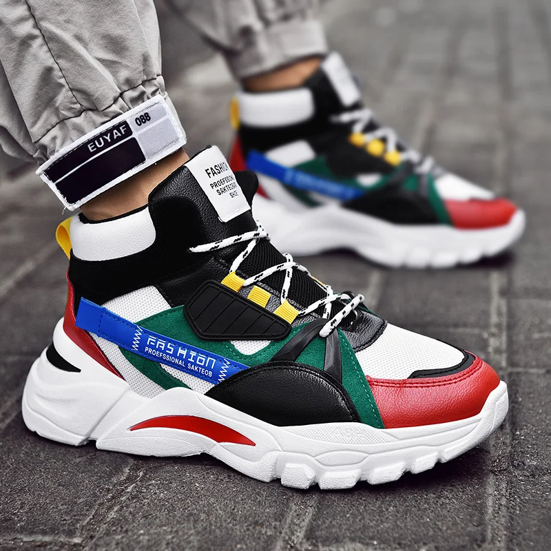 Зимняя мужская обувь теплые спортивные кроссовки для мужчин Уличная бега с