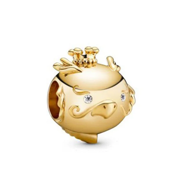 QANDOCCI китайский Весенний фестиваль 2020 925 Серебряный Зодиак из бисера мышь Бык Тигр