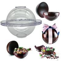3d big sphere polycarbonate chocolate mold ball molds for baking making hot chocolate bomb cake jelly dome mousse confectionery