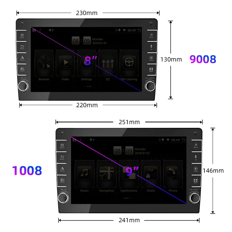 jmance 1din car radio 9 gps android 9 1 car multimedia player for volkswagen nissan kia toyota skoda car stereo free global shipping