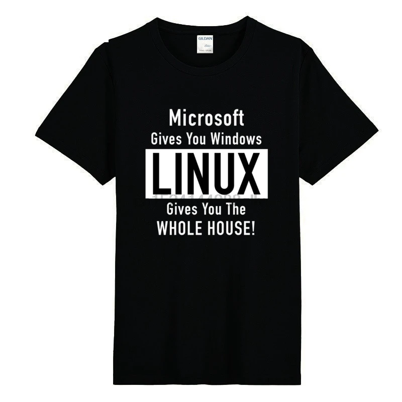 Linux дает вам весь дом Персонализированная рубашка 9 цветов Красивая футболка