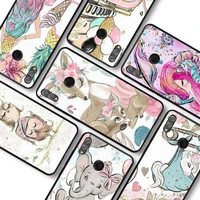 hand painted animal phone case for huawei honor 10 lite 10i 20 8x funda for view 9 lite v30 9x pro back coque
