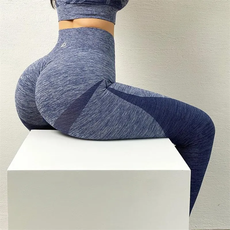 Women's Yoga Wear Workout Running Sweatpants Push Up Hips Fitness Gym Leggings Leggings High Waist Seamless Yoga Leggings