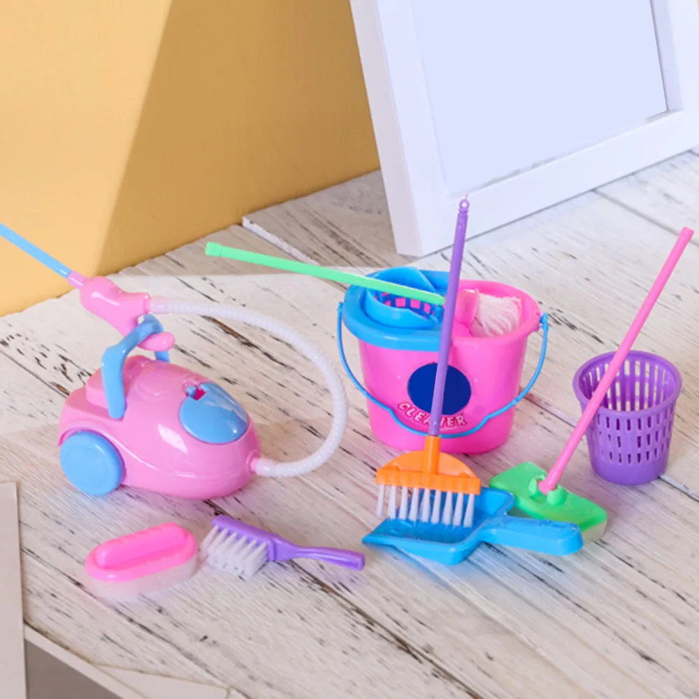 9 шт. кухонный инструмент для уборки дома пол метла игрушка ролевые игры