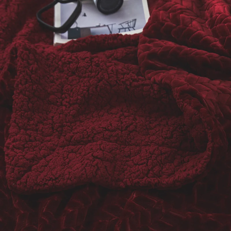 Супермягкое теплое зимнее постельное белье однотонные фланелевые одеяла из