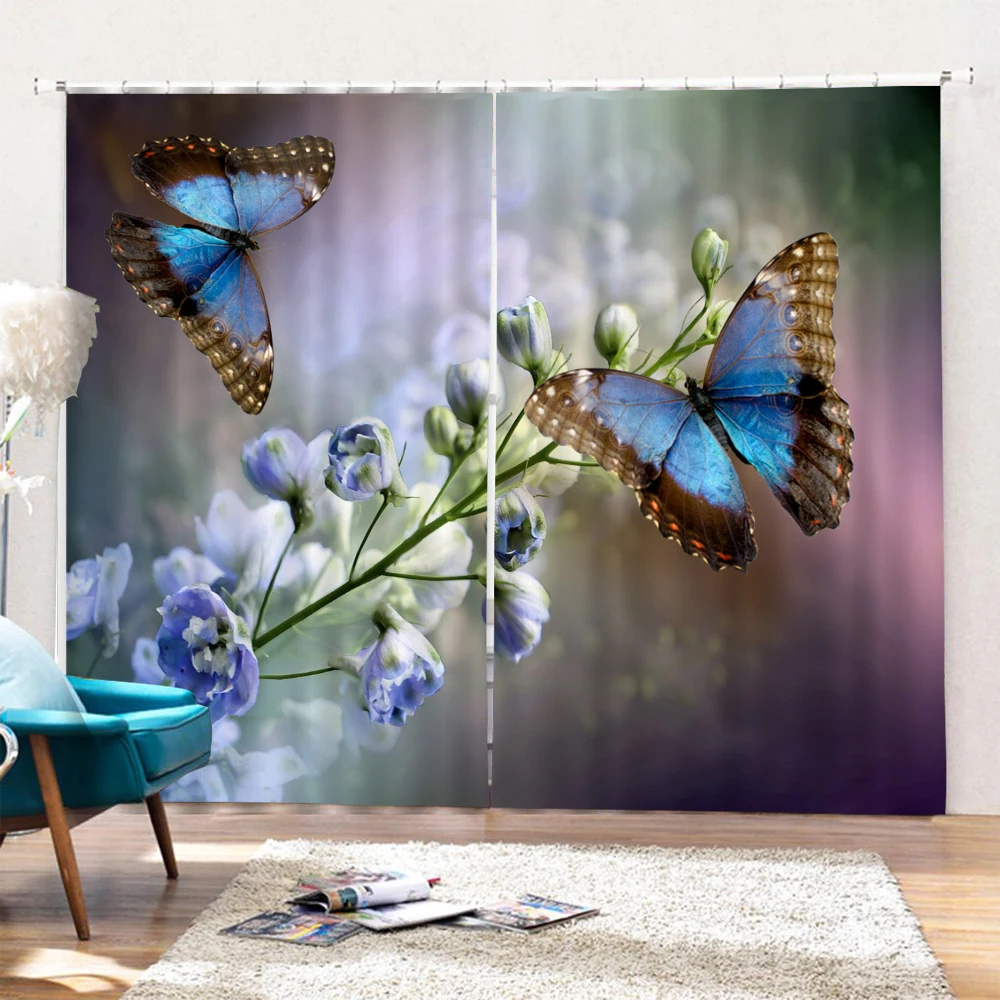 

Butterfly Curtains Home Decor Living Room Kitchen Room Window Curtain Bedroom Patio Decoration
