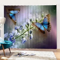 butterfly curtains home decor living room kitchen room window curtain bedroom patio decoration
