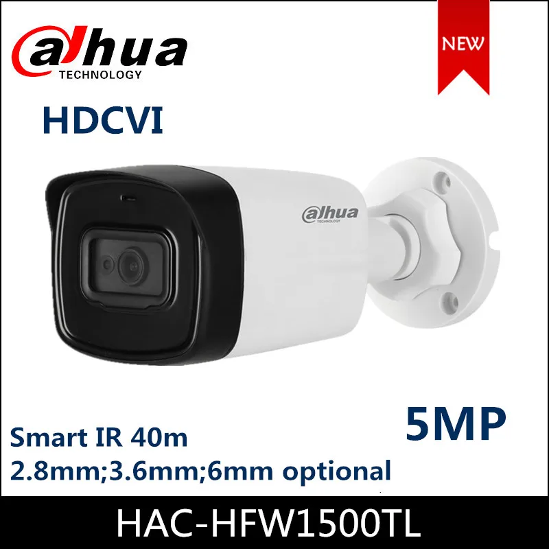 Dahua 5MP HDCVI Camera HAC-HFW1500TL DC12V Smart IR 40m HD и SD выход переключаемая камера безопасности |