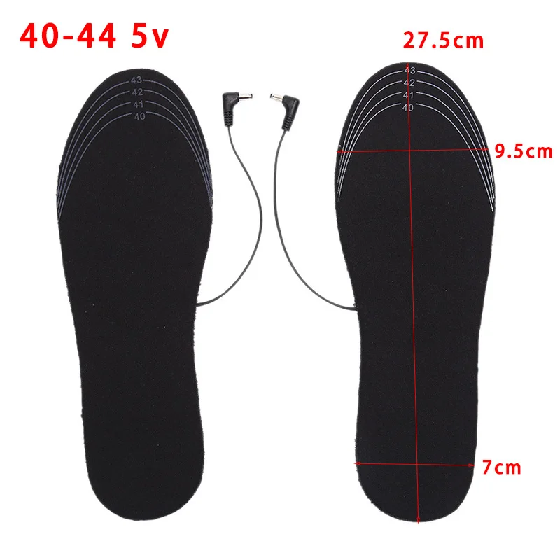 

1 Pair USB Heated Shoe Insoles Foot Warming Pad Feet Warmer Sock Pad Mat Winter Outdoor Sports Heating Insoles Winter Warm