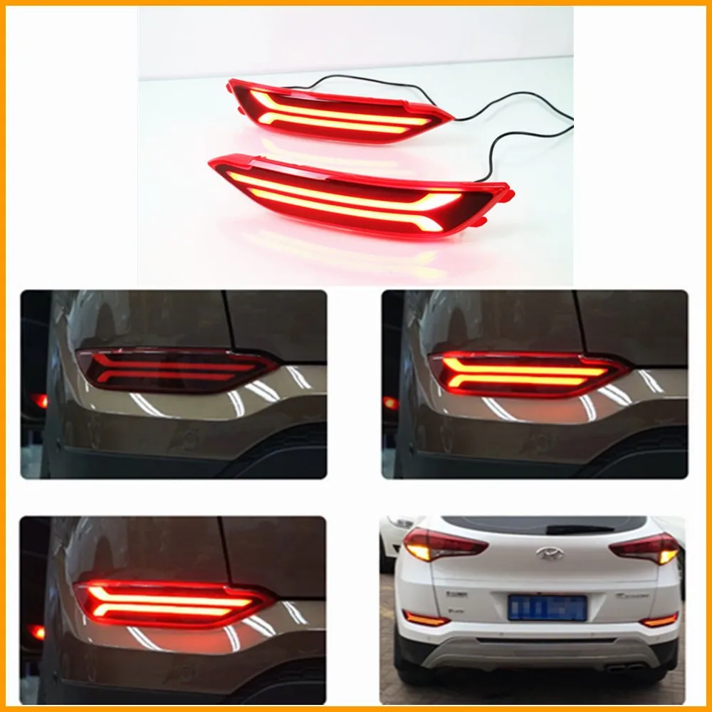 2 предмета в комплекте красный светодиодный задний бампер стоп сигнал поворота