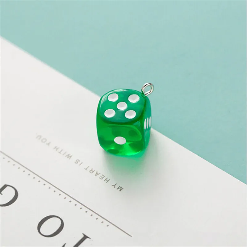 10 шт./лот Прозрачные Кубики подвески для сережек 14 мм|Шармы| |