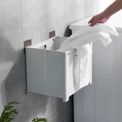 Складная Большая корзина для хранения белья пластиковая грязная одежды