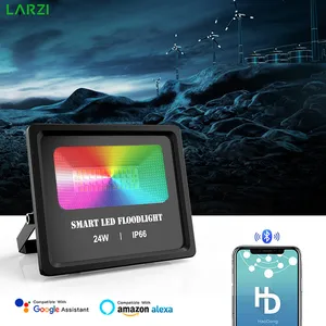 Умный светодиодный прожектор 24 Вт, 110 В переменного тока, 220 В, уличный прожектор с Bluetooth, Точечный светильник, водонепроницаемый светодиодный уличный светильник IP66, ландшафтный светильник
