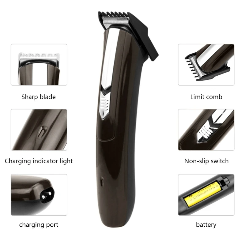 

Electric Hair Clipper Portable Barber Trimmer Rechargeable Haircut Machine