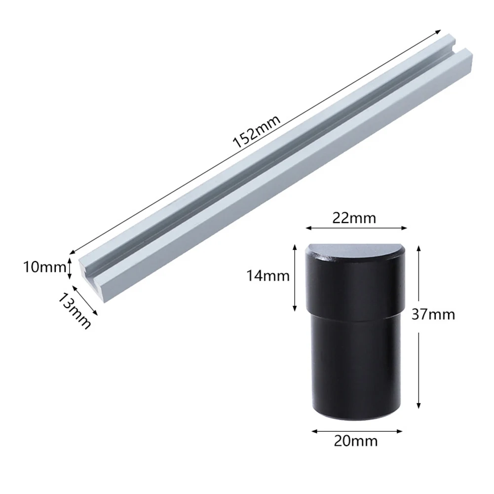 

Woodworking Limit Tenon Bench Block 20mm High Precision Scale Caliper Router Saw Table Gauge Height Measuring Ruler Baffle Plate