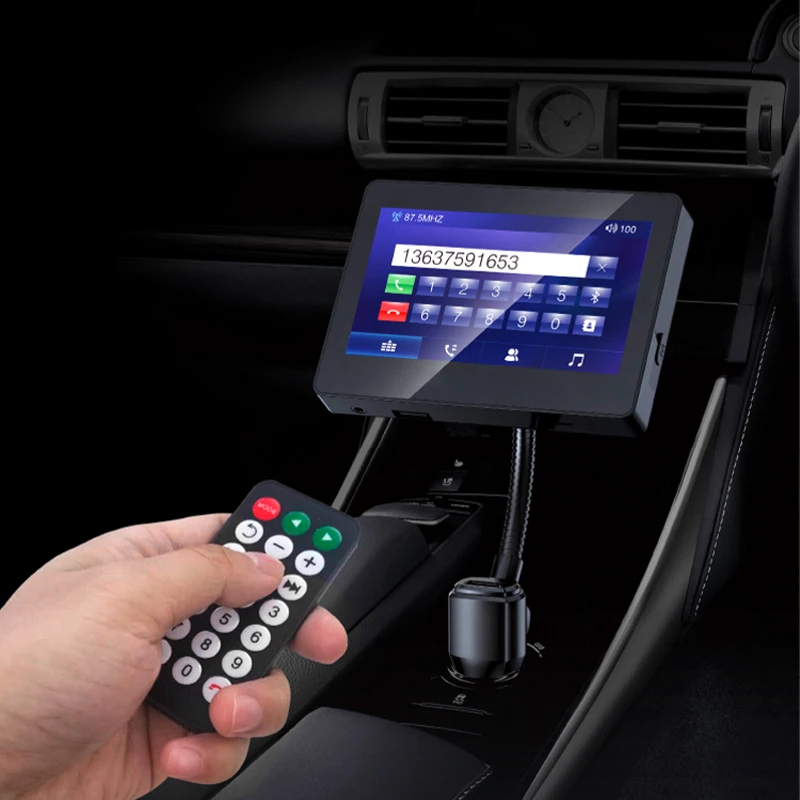 4.3'' Car Mp5 Player Bluetooth FM Transmitter Kit Wireles Handsfree Remote Control AUX USB Charging Universal Auto Multimedia |