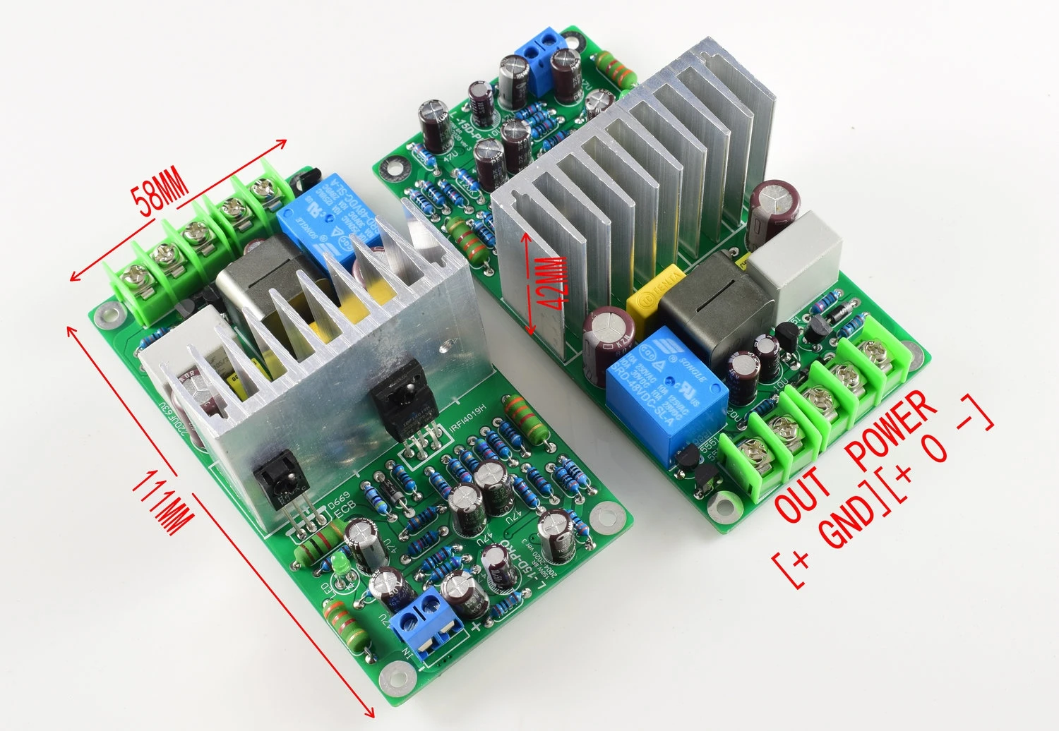 Цифровой усилитель звука LJM L15D-PRO IRS2092S 300 Вт класс D с защитой реле готовая плата |