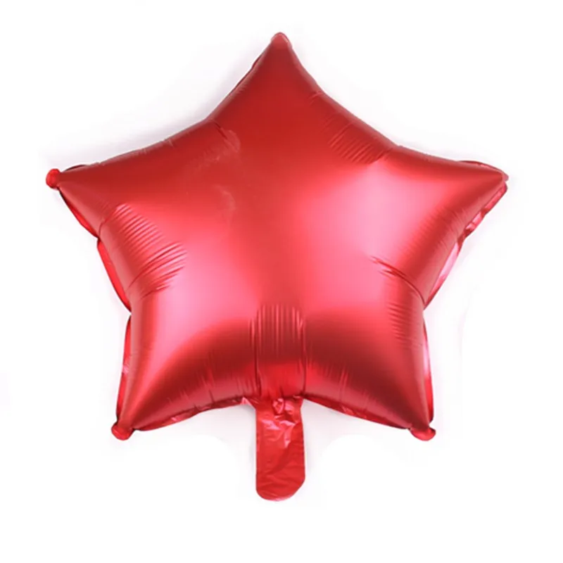 Metal Red 18 дюймов Многоцветный Металлический Макарон Фольга звезда Алюминий шар Baby Shower праздничные декорации на свадьбу, вечеринку, день рождения макет воздушный шар - Цвет: Metal Red