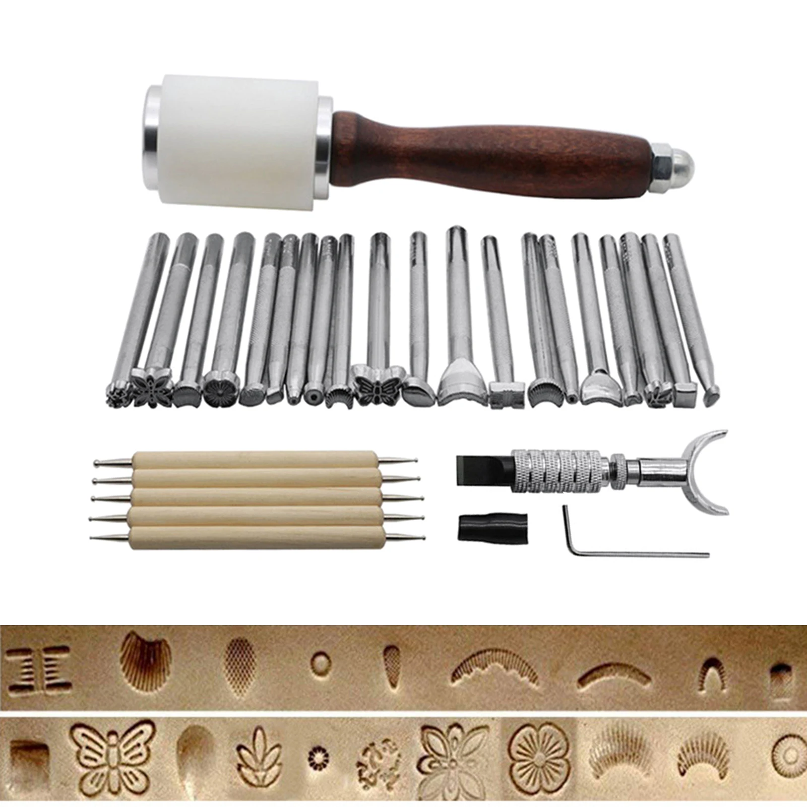 

28 шт., набор инструментов для резьбы по коже