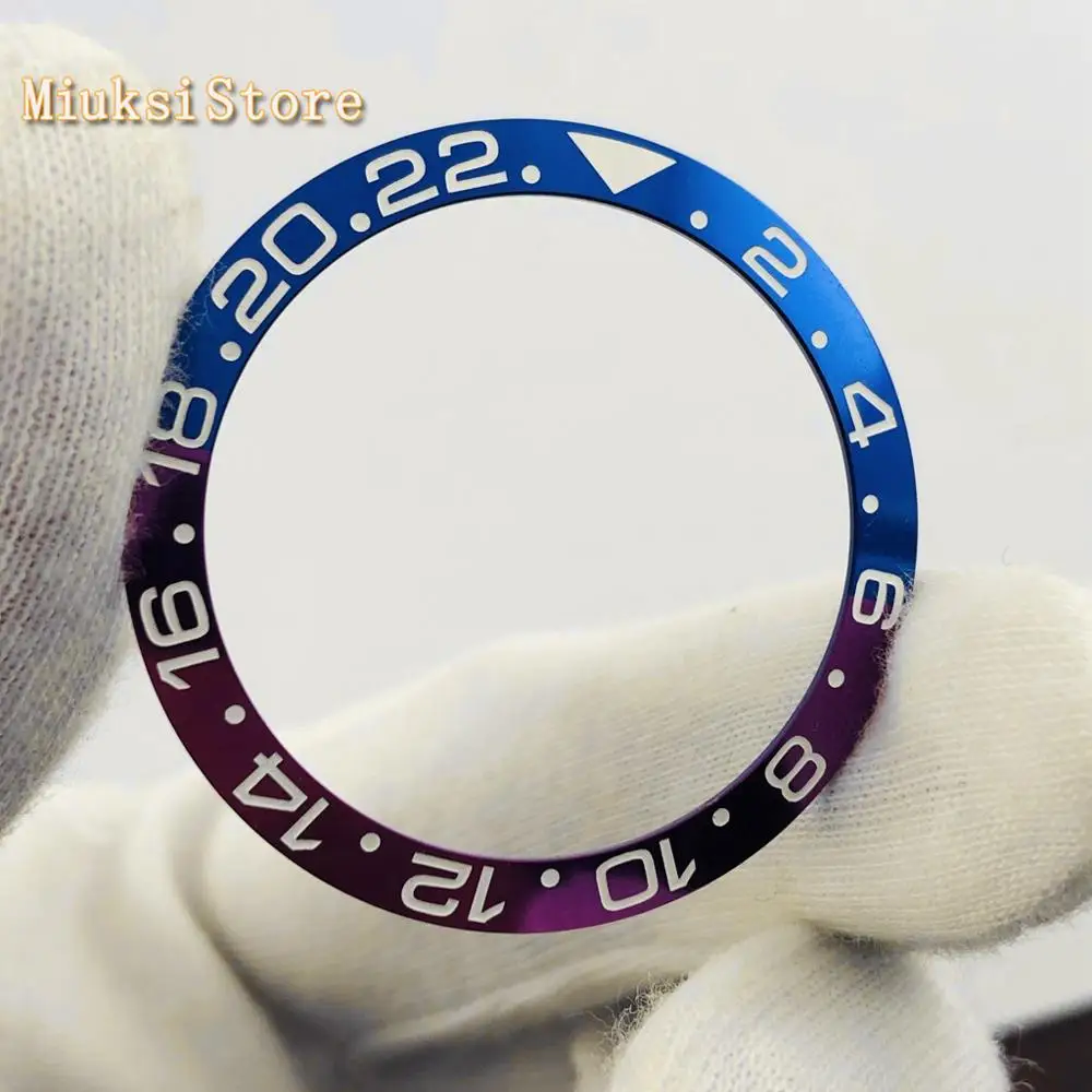 38 мм синие/фиолетовые Новые титановые часы с закрепкой подходит для GMT