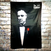 the godfather hollywood movie poster tapestry wall hanging home decor tapestries flag banner wall carpet isn background cloth