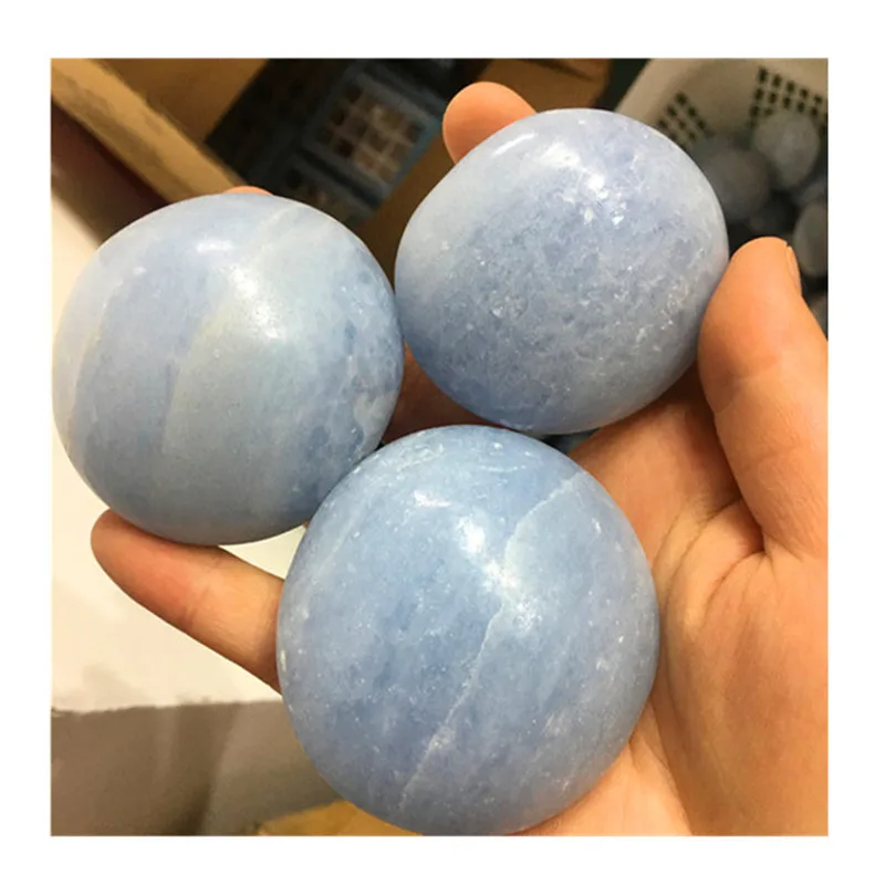 

Celestite Palm Stone Minerals Crystals Gems Healing Reiki For Home Decoration