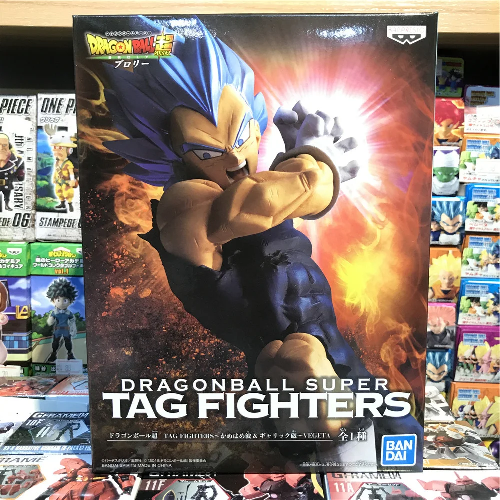 Оригинальный Banpresto Dragonball Супер Герои Вегета синяя фигура день бойцов ПВХ фигурку