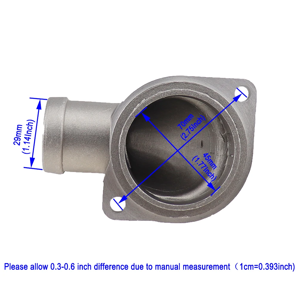 Алюминиевый коннектор водяного шланга с охлаждающей жидкостью горловина для VW
