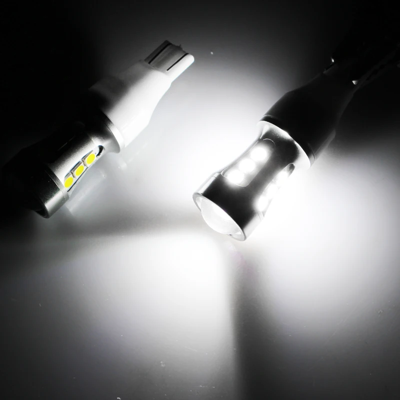 Супер яркий светодиод повышенной Мощность CAN bus 6000 К ксенон белый T15 W16W 15 SMD 3030 912 921