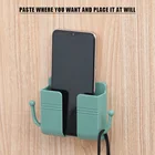 Настенный держатель для телефона, многофункциональный держатель для телефона, удобный держатель для хранения пульта дистанционного управления