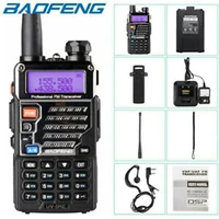 original baofeng uv 5re 5w 1800mah 5km long range portable with earpiece radio station two way amateur walkie talkie