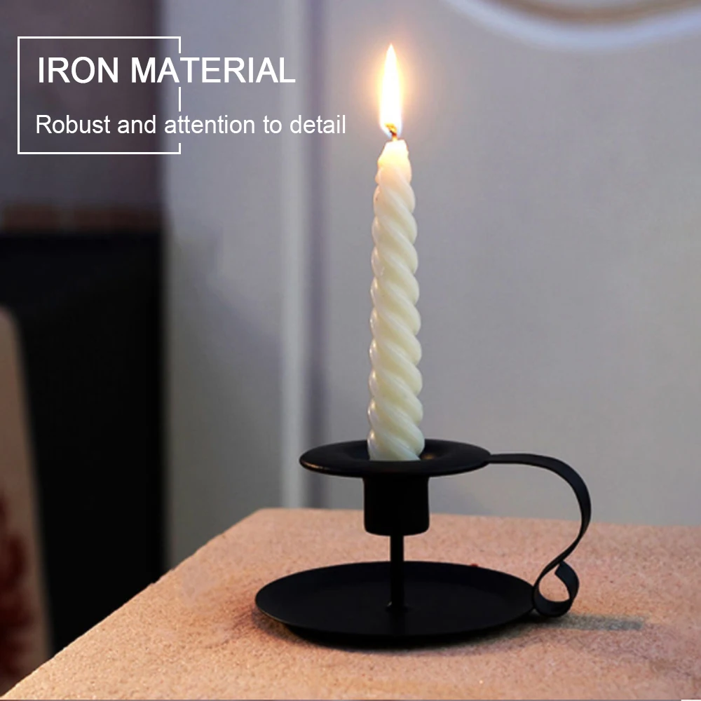 

Подсвечник ручной свадебный Декор Европейский стиль новый стиль черный подсвечник кованый аромадиффузор модный креативный