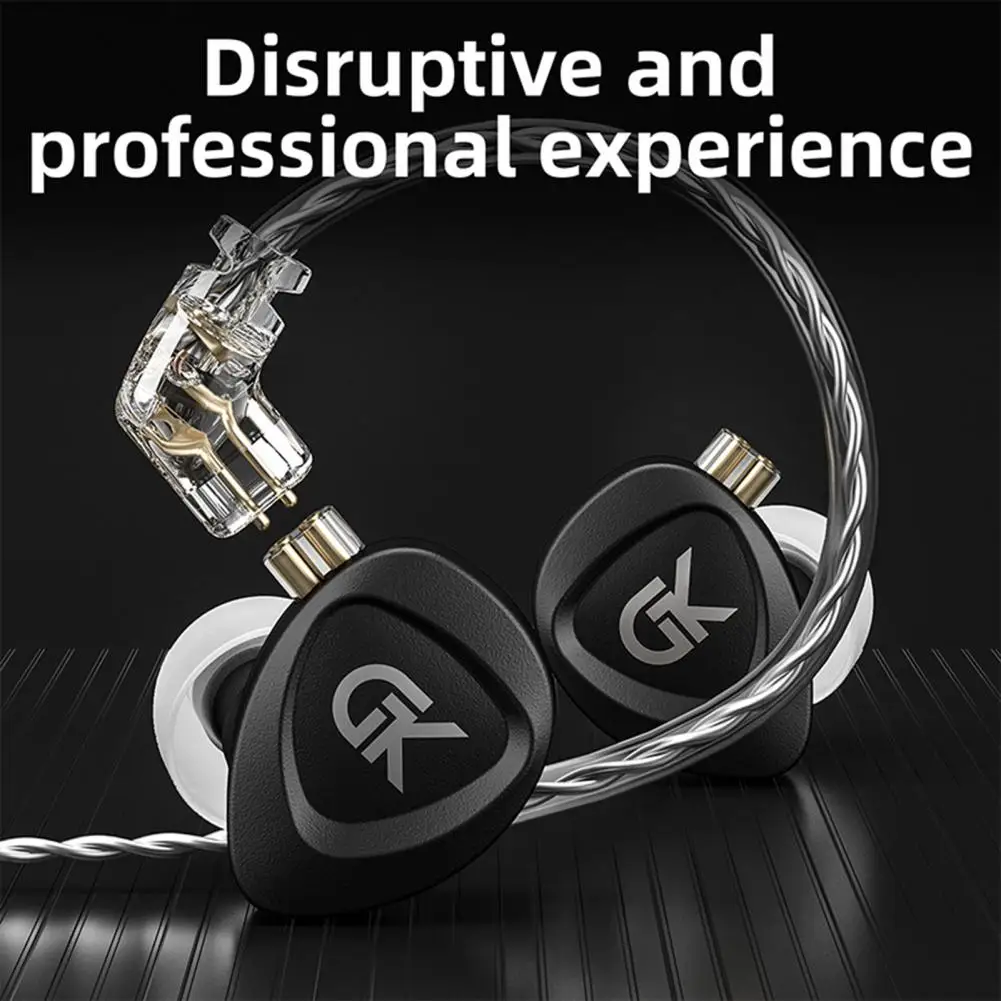 3.5mm  Practical 4 Moving Iron Units Wired Earbud ABS Wired Earphone with Microphone   for E-Sports enlarge