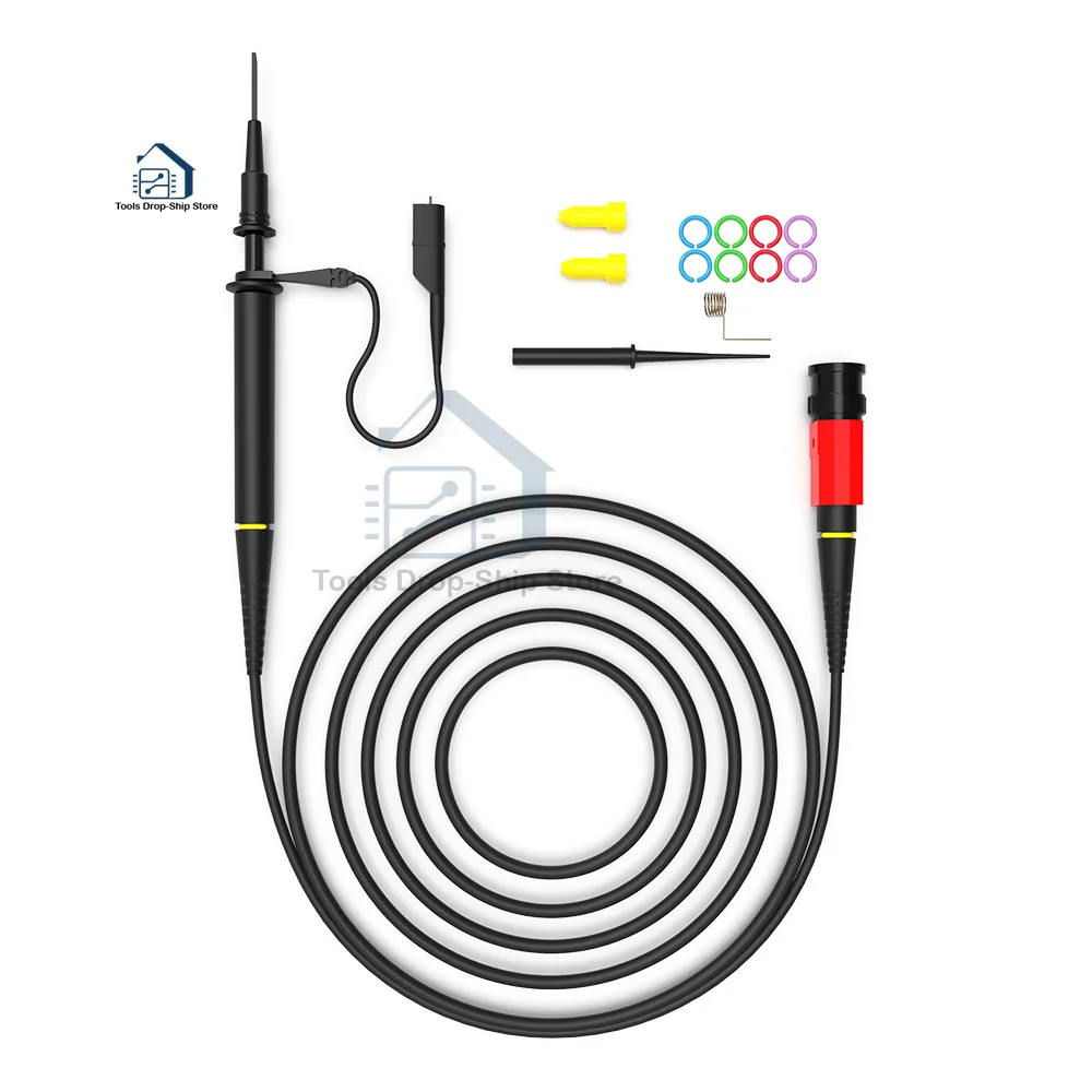 

Oscilloscope Probe P4100 Universal 100:1 High Voltage 2KV 100MHz Oscilloscope Scope Clip Analyzer Alligator Test Clip Probe