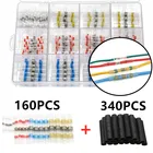 Комплект соединителей для проводов, водонепроницаемых и изолированных, Термоусадочных стыковых соединителей, 500 шт.