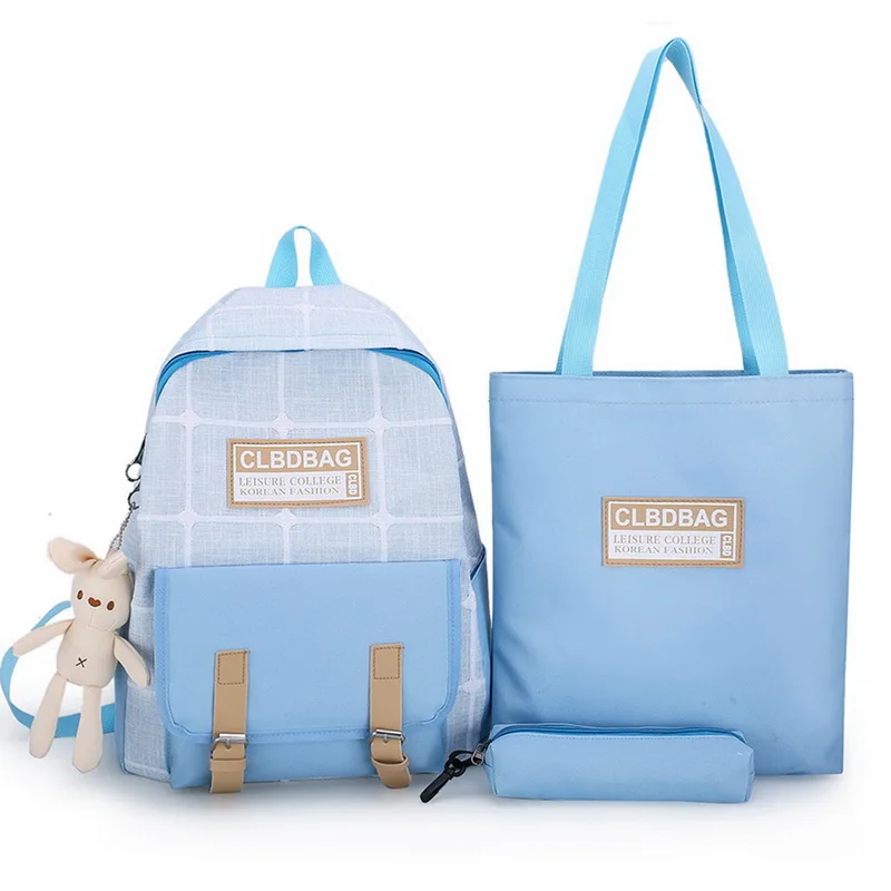 3 шт./компл. холщовый рюкзак сумка карандаш модная с буквенным принтом конфетный