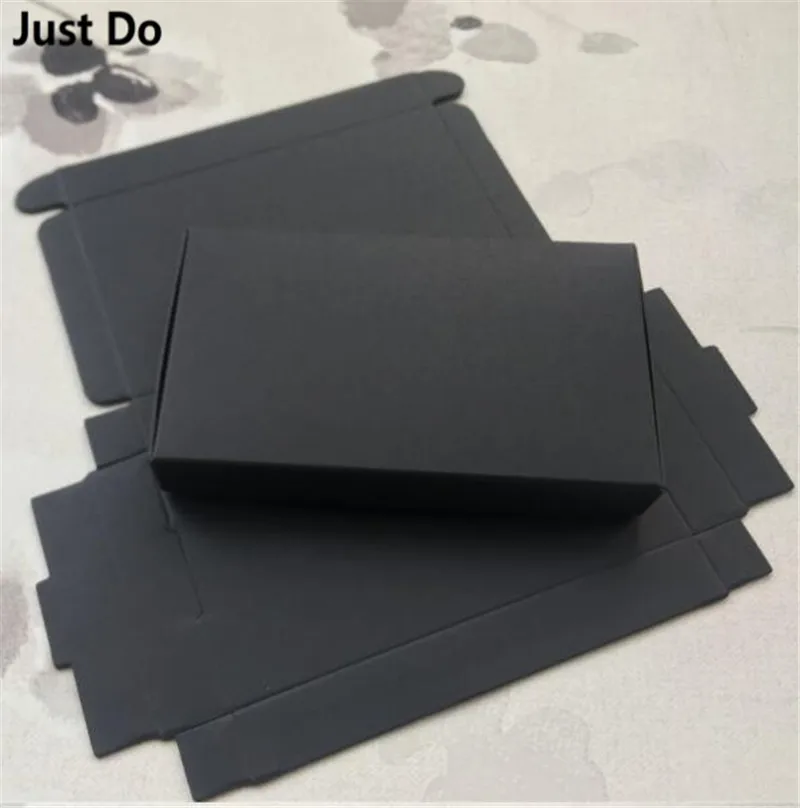 50 шт. черные бумажные подарочные упаковочные коробки | Дом и сад