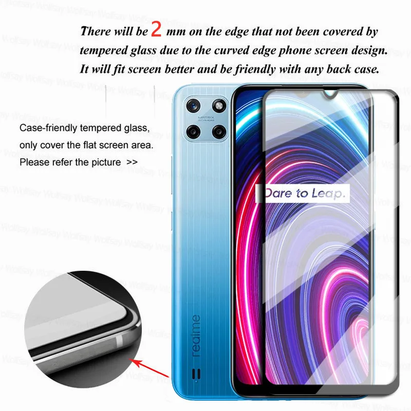 tempered glass for realme c25y glass for realme c25y c25s c21 c20 screen protector full cover glass for realme c25y lens film free global shipping