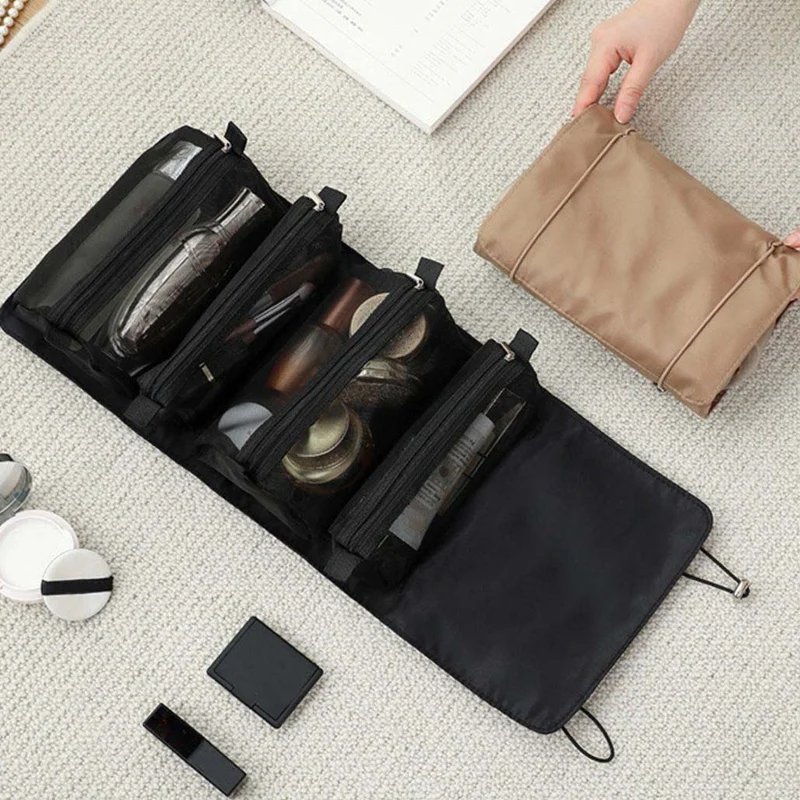 

Men Women Hanging Cosmetic Bag Multifunction Travel Wash Cosmetic Storage Pouch Beautician Folding Makeup Bag