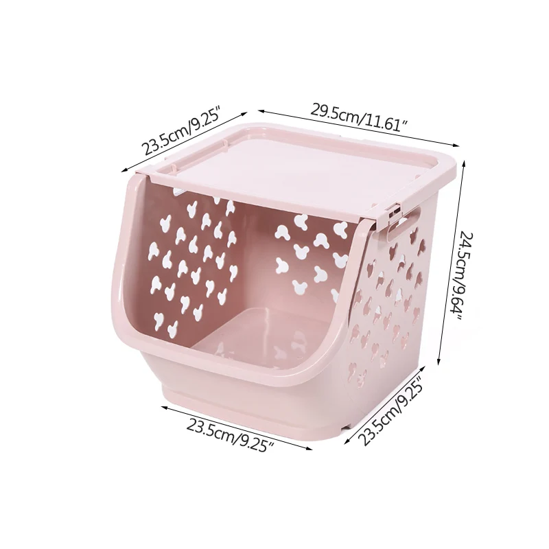 

Japanese Kitchen Fruit And Vegetable Storage Basket Can Be Stacked Multi-Function Storage Basket Plastic Pp Bathroom Corner Stor