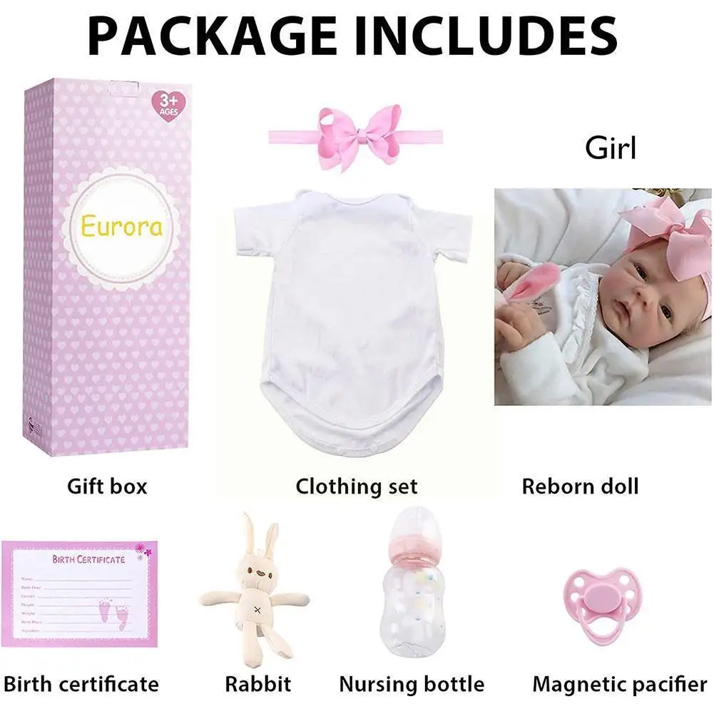 

18inches Reborn Kit Popular Limited Edition Reborn Body Vinyl Soft Full Color Silicone High Kit Quality T2q4