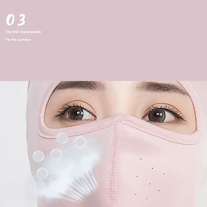 Full Face Mask UV Protection Sun Shade Breathable Masks Ice silk Neck Protector Cycling Hiking Climbing Sports Accessories