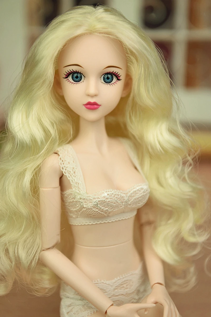 46 см 3D реалистичные глаза голая кукла Синьи тела для куклы 1/4 BJD двойное колено