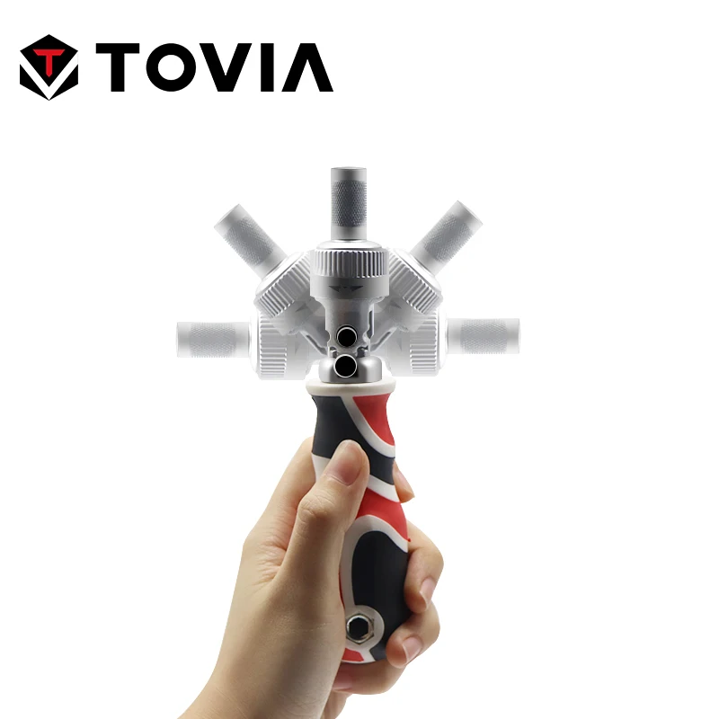 TOVIA 28 в 1 набор отвертки реверсивной битов крестовая шлицевая звездочка биты